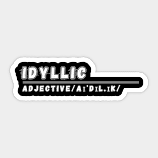 Word Idyllic Sticker